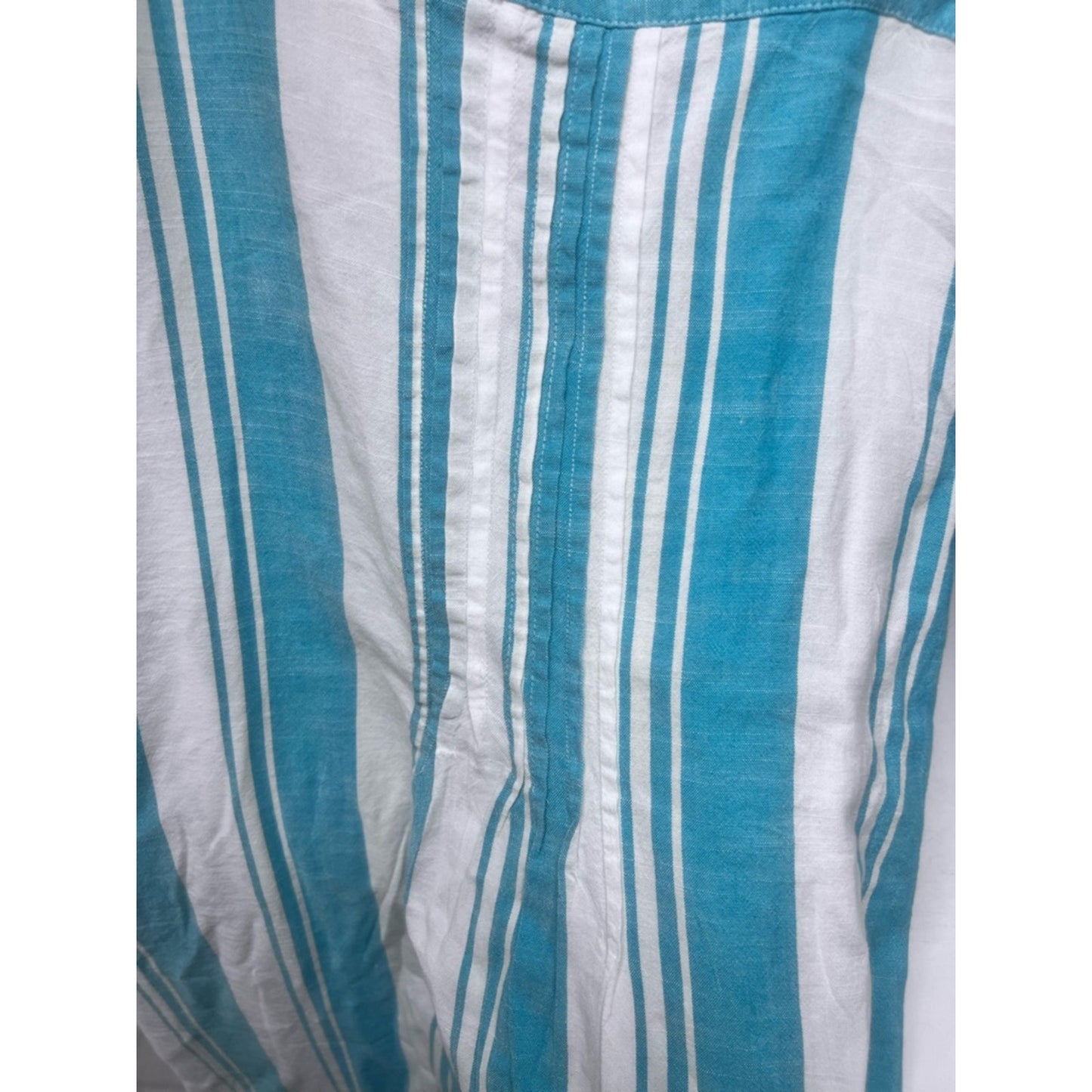 Sonoma Blue and White Striped Maxi Dress