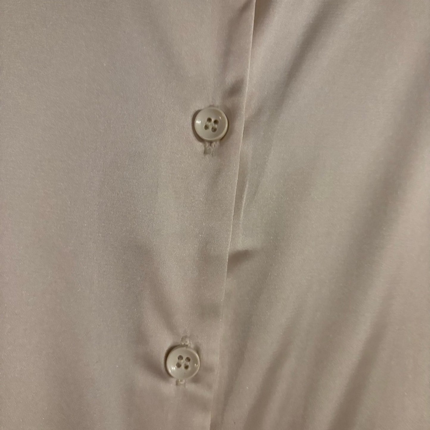 Gant Cream Satin Button-Front Dress Shirt
