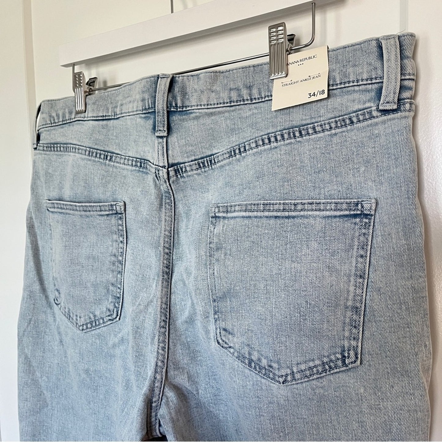 Banana Republic Light Wash Straight Leg Jeans
