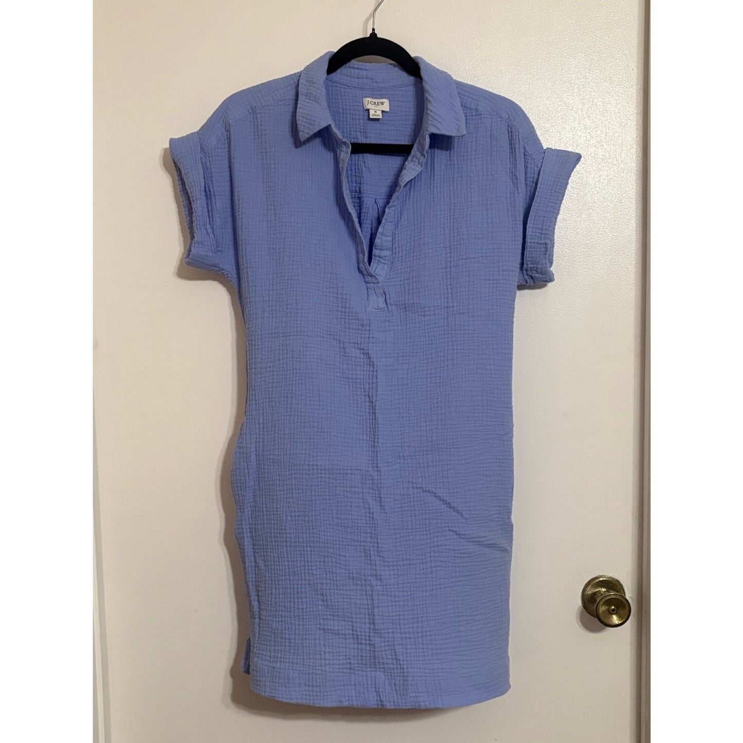 J. Crew Men’s Light Blue Gauze Polo
