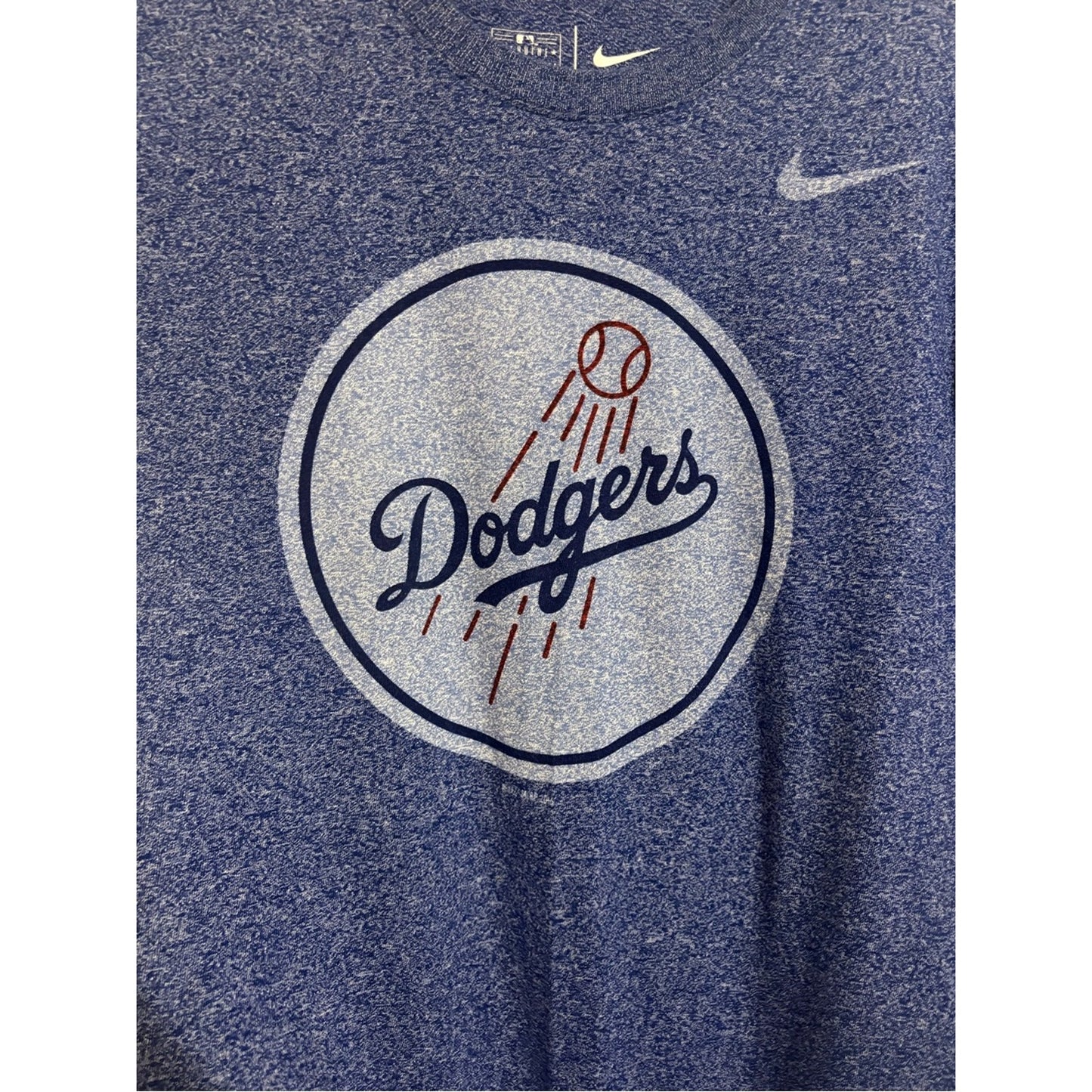 Nike Blue Dodgers Heathered Short Sleeve Tee