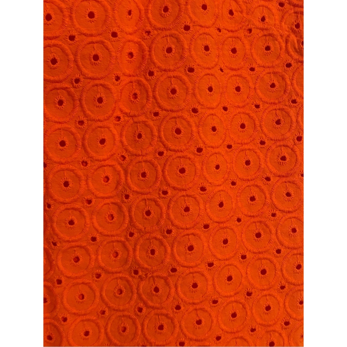 Banana Republic Bright Orange Eyelet Scoop Tank