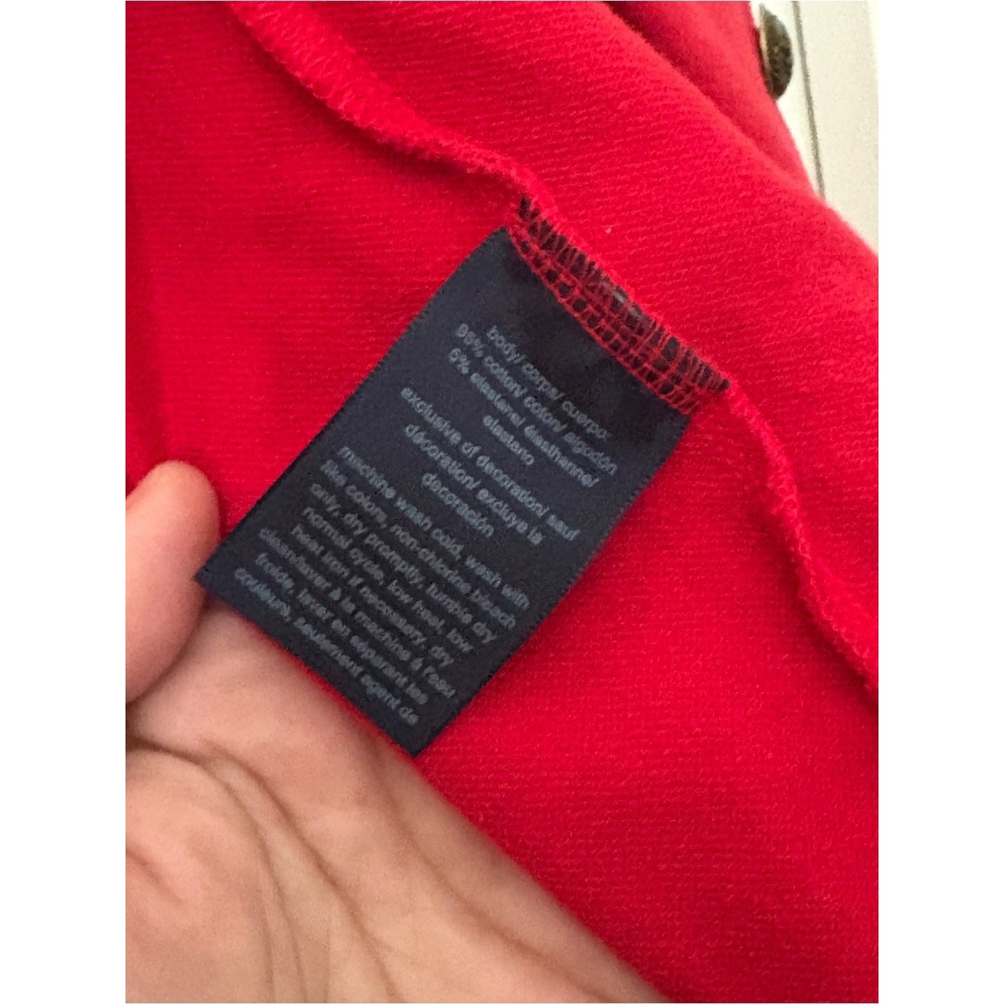 Tommy Hilfiger Women's Red Military-Style Jacket