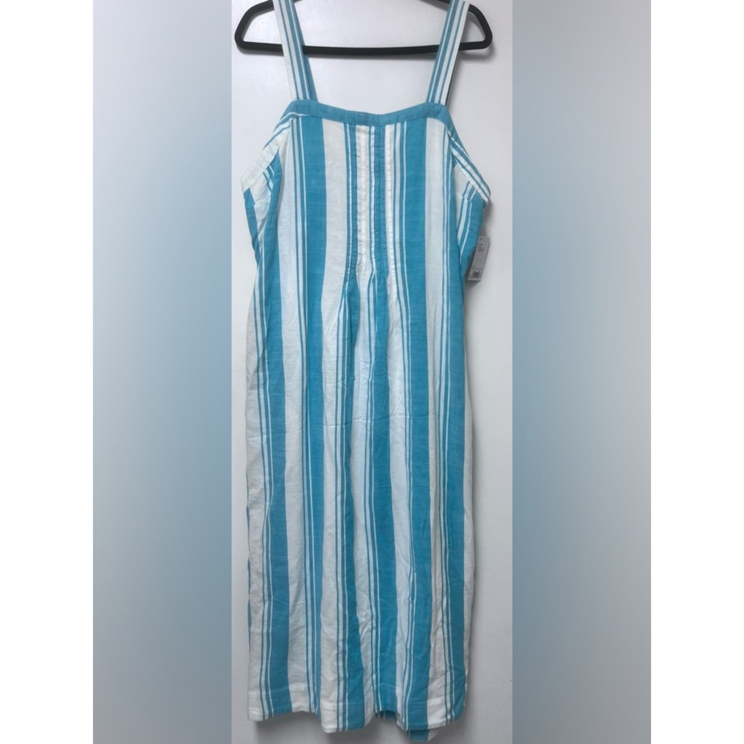 Sonoma Blue and White Striped Maxi Dress