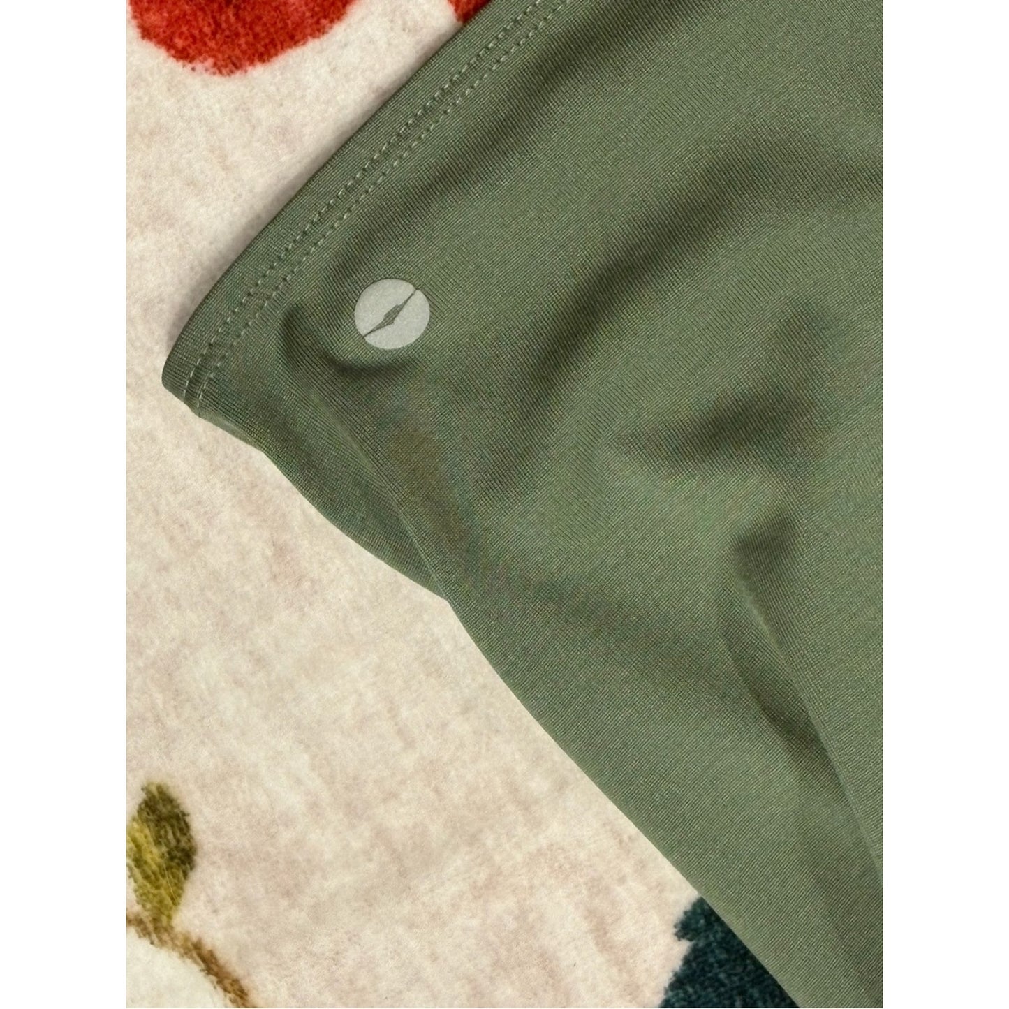 AYBL Olive Green High-Neck Performance Tank with Back Keyhole