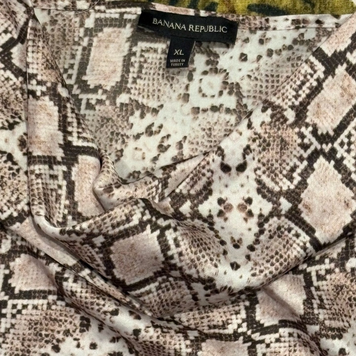 Banana Republic Neutral Snake-Print Reptile Hammock in Brown and Cream
