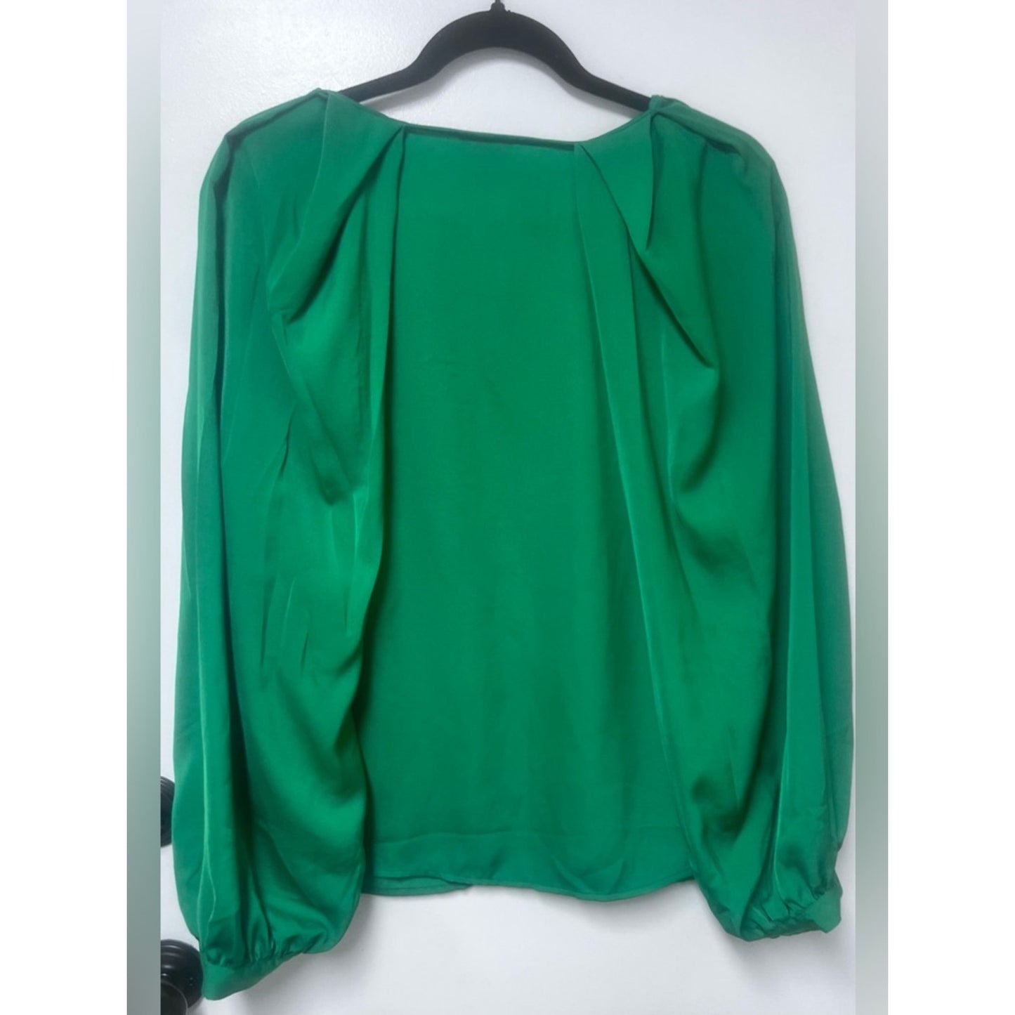 Who What Wear Emerald Green Long-Sleeve Blouse