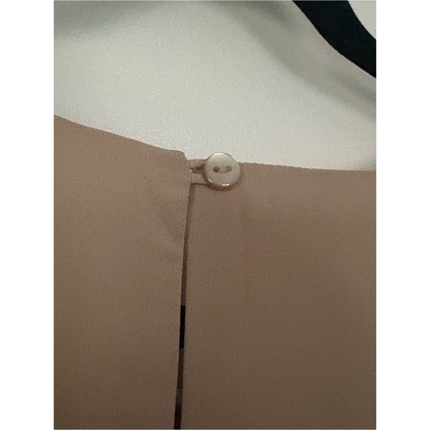 Notations Sleeveless Chiffon Shell Top in Taupe Beige