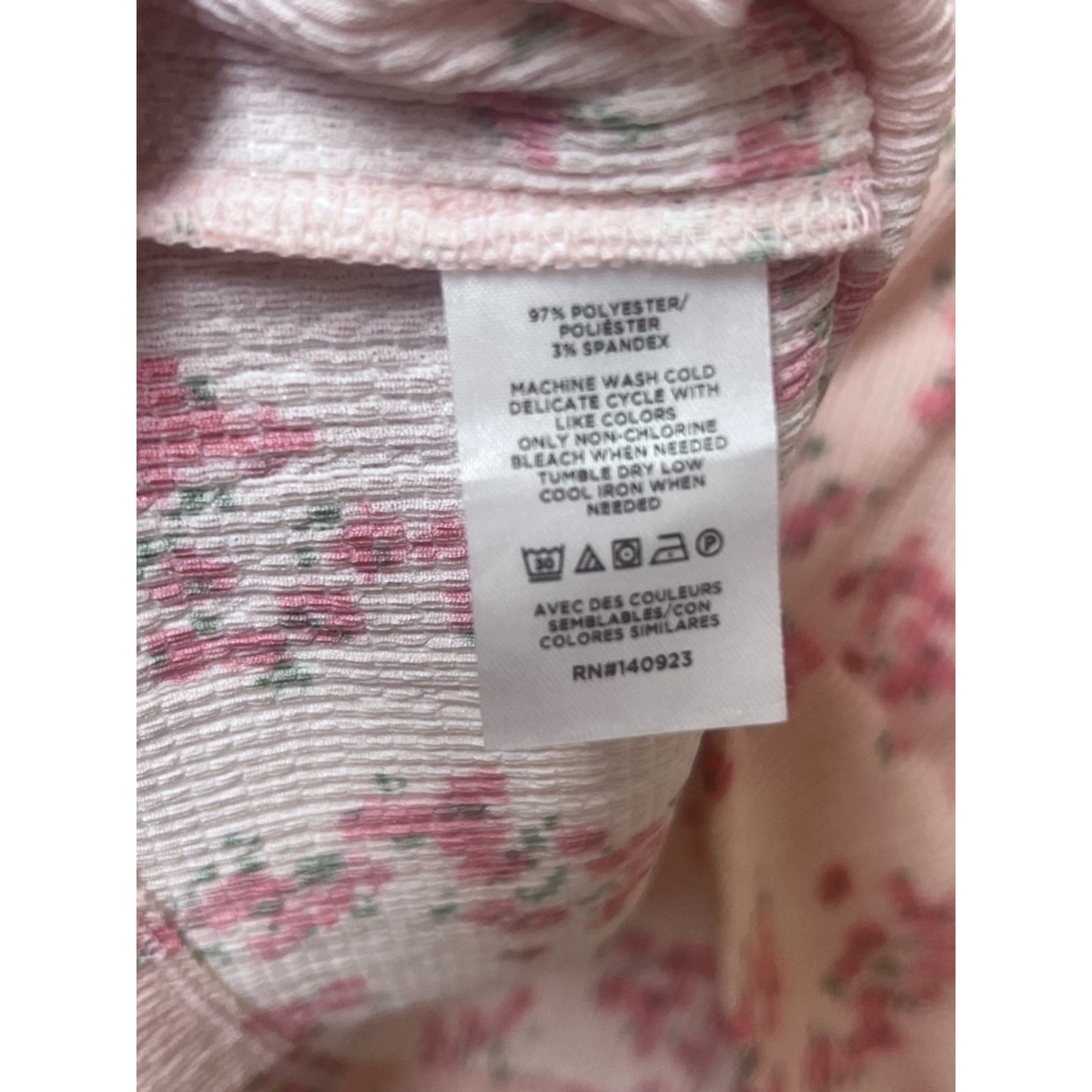 LOFT Pink Floral Peasant Blouse