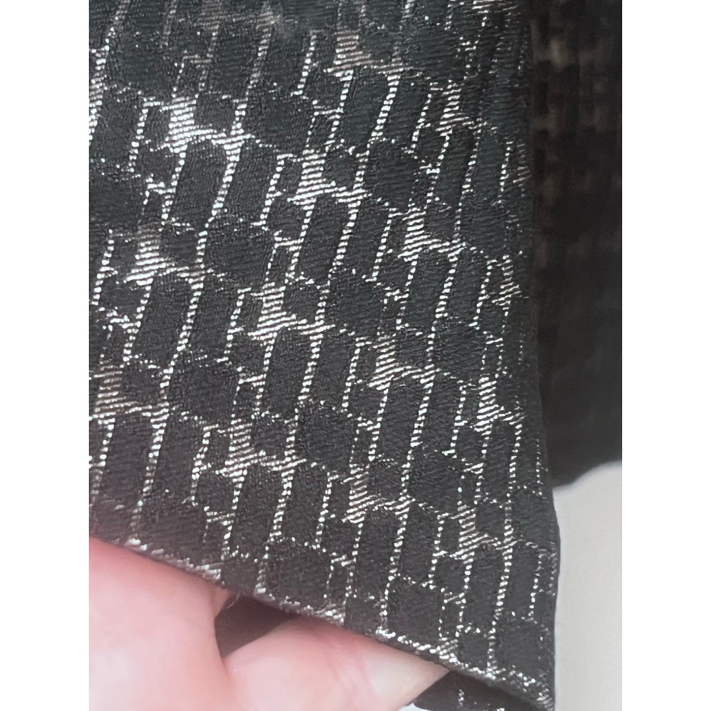 Chico's Black and Silver Metallic Tweed Blazer
