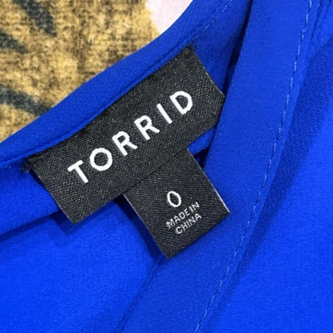 torrid Cobalt Blue V-Neck Spaghetti Strap Cami