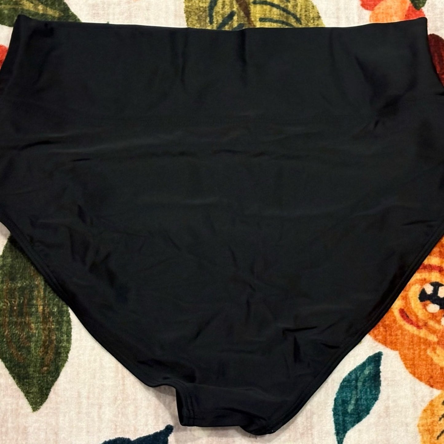 Lands' End Black High-Waist Briefs