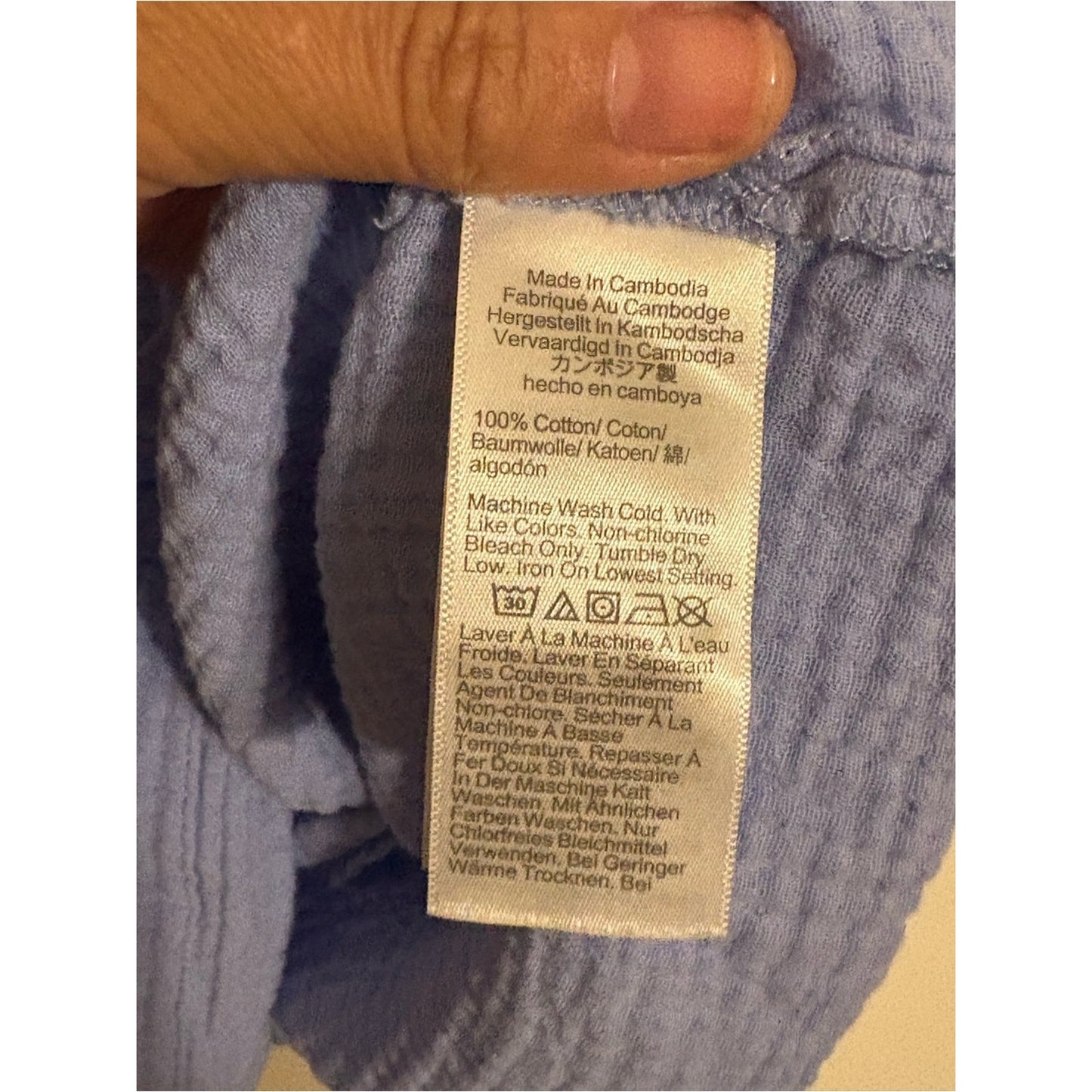 J. Crew Men’s Light Blue Gauze Polo