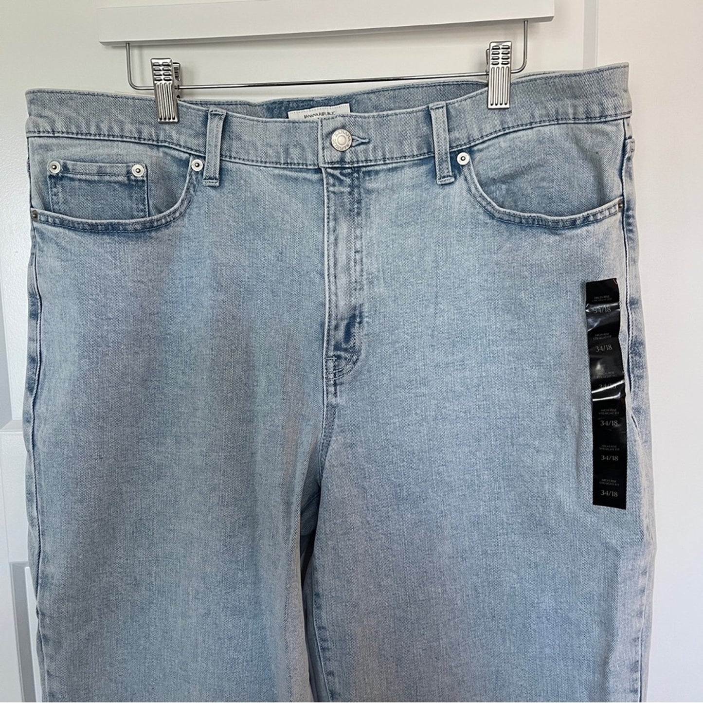 Banana Republic Light Wash Straight Leg Jeans