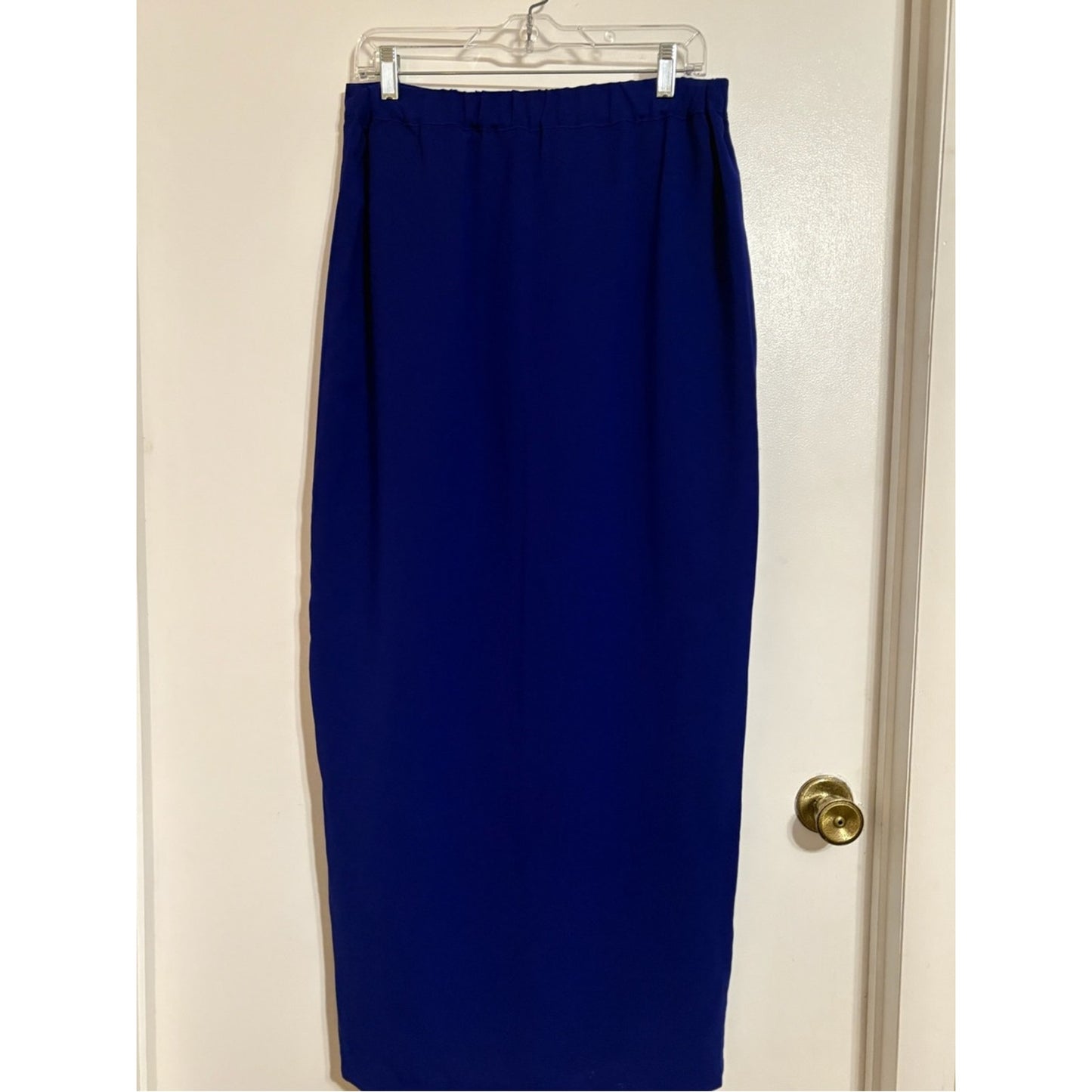 Kensie Cobalt Blue High-Waist Pencil Skirt with Side Zip