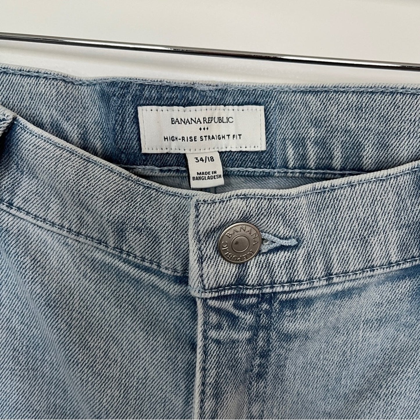 Banana Republic Light Wash Straight Leg Jeans