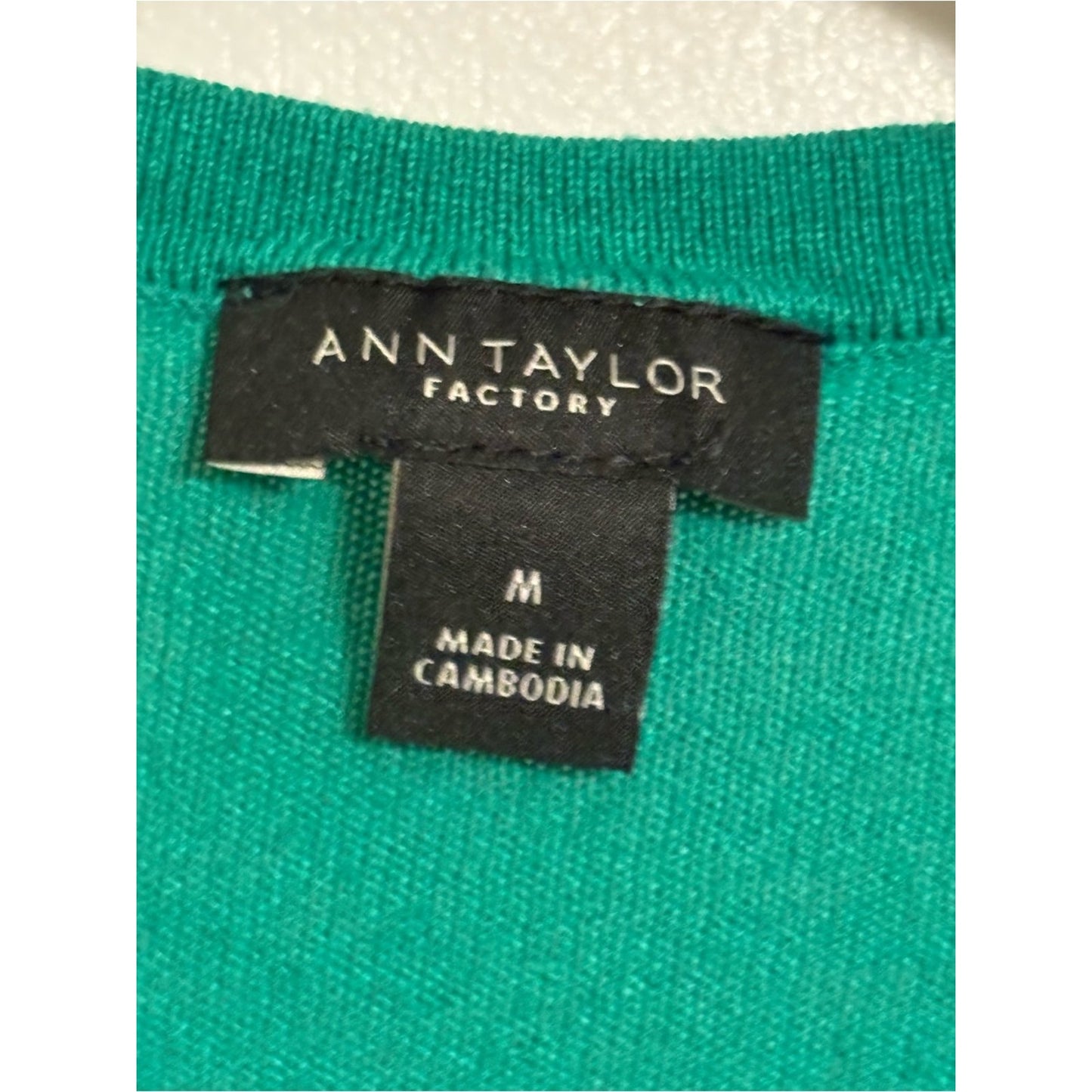 Worthington Open-Front Green Cardigan Sweater