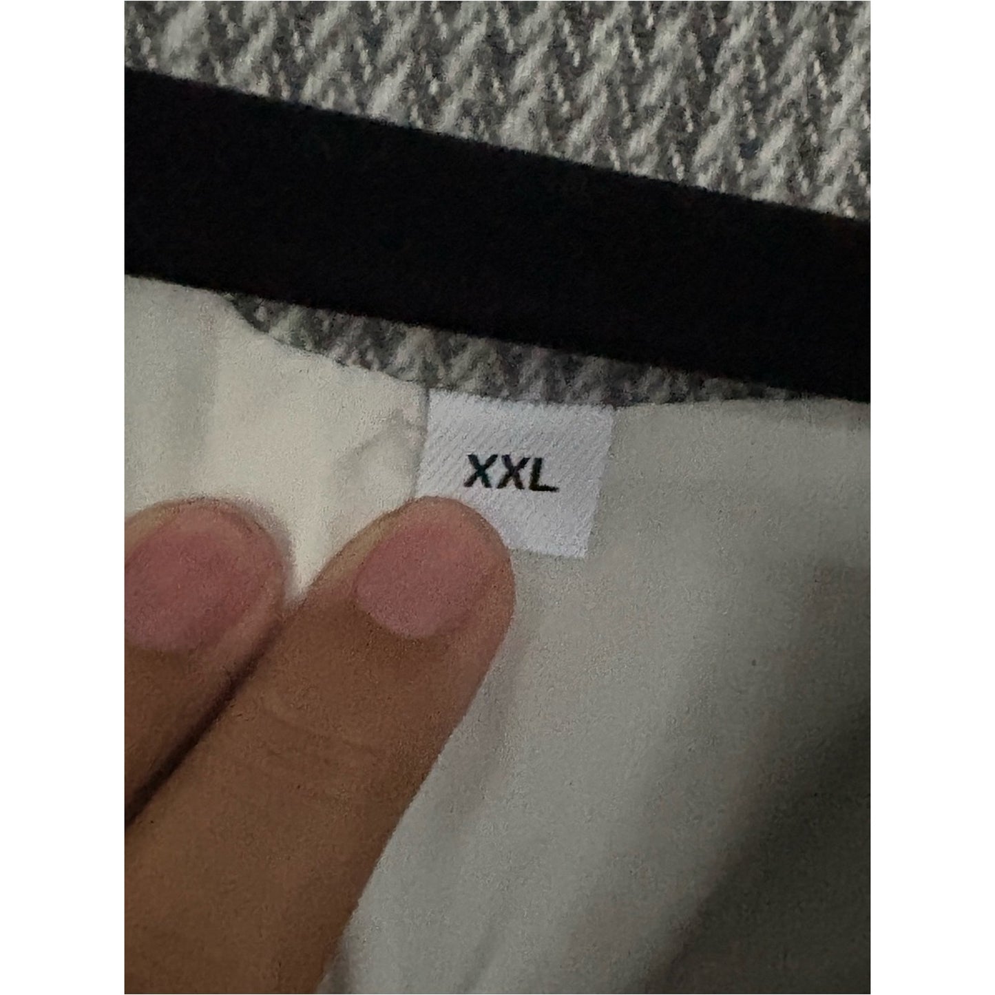 Source Unknown Light Gray Ribbed Single-Button Blazer