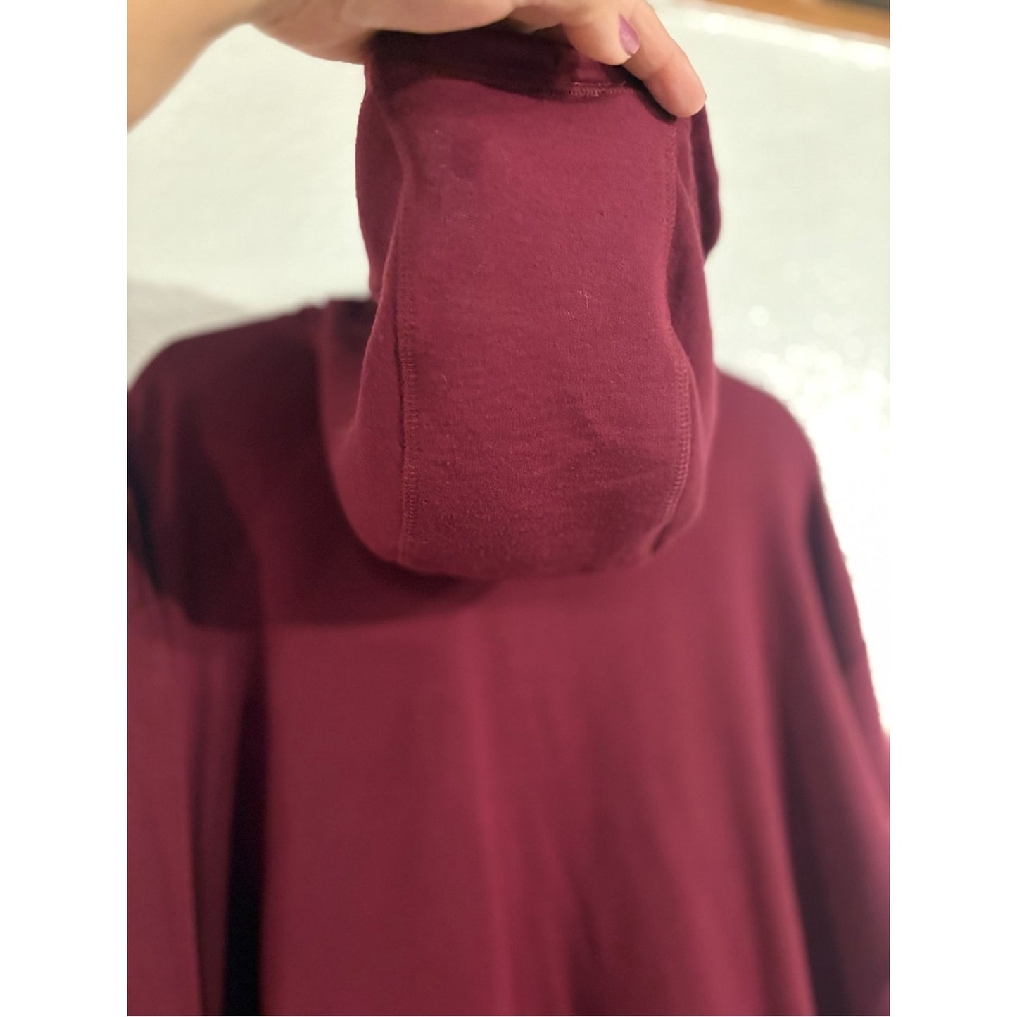 Athletic Works Women's Hooded Pullover - Burgundy Wine