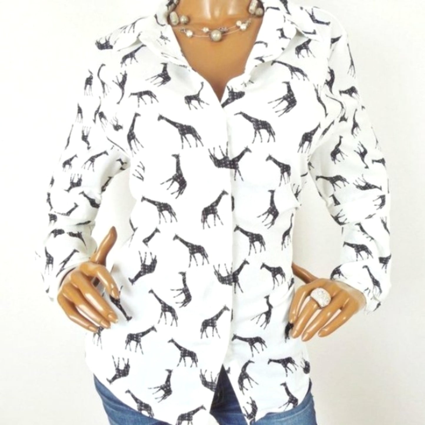 Chico’s Giraffe Print Blouse