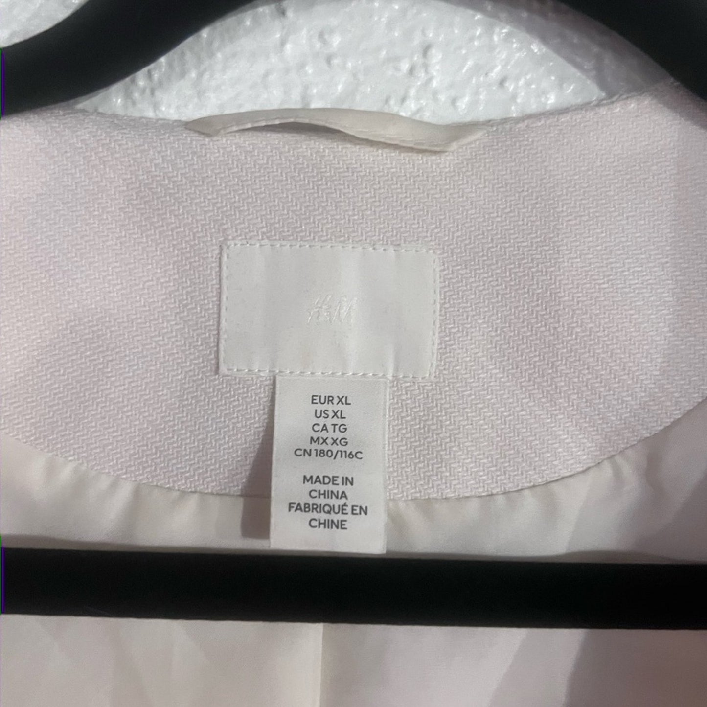 H&M Collarless Blazer with Gold Buttons