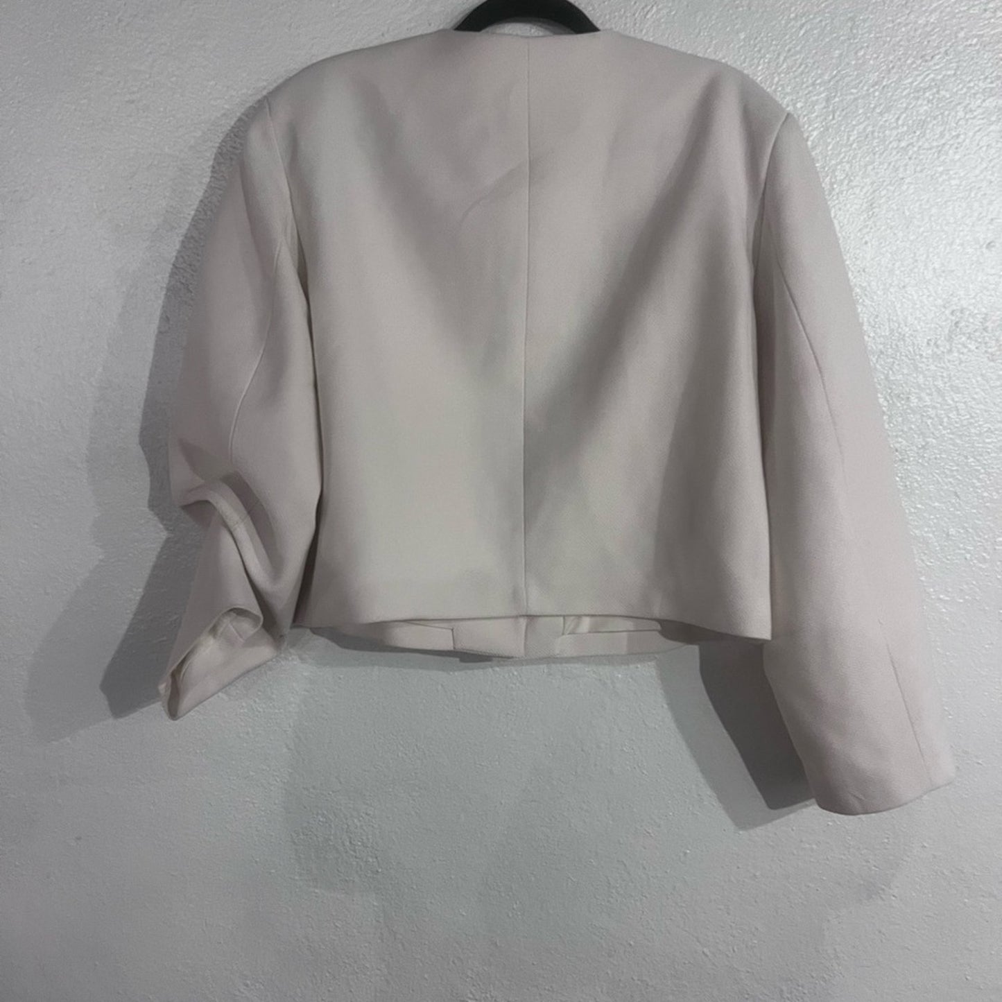 H&M Collarless Blazer with Gold Buttons