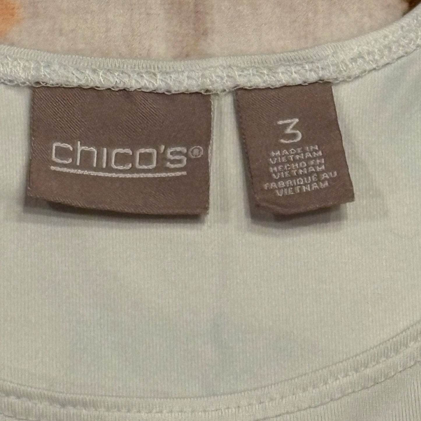 Chico's Light white Scoop Neck Tank Top