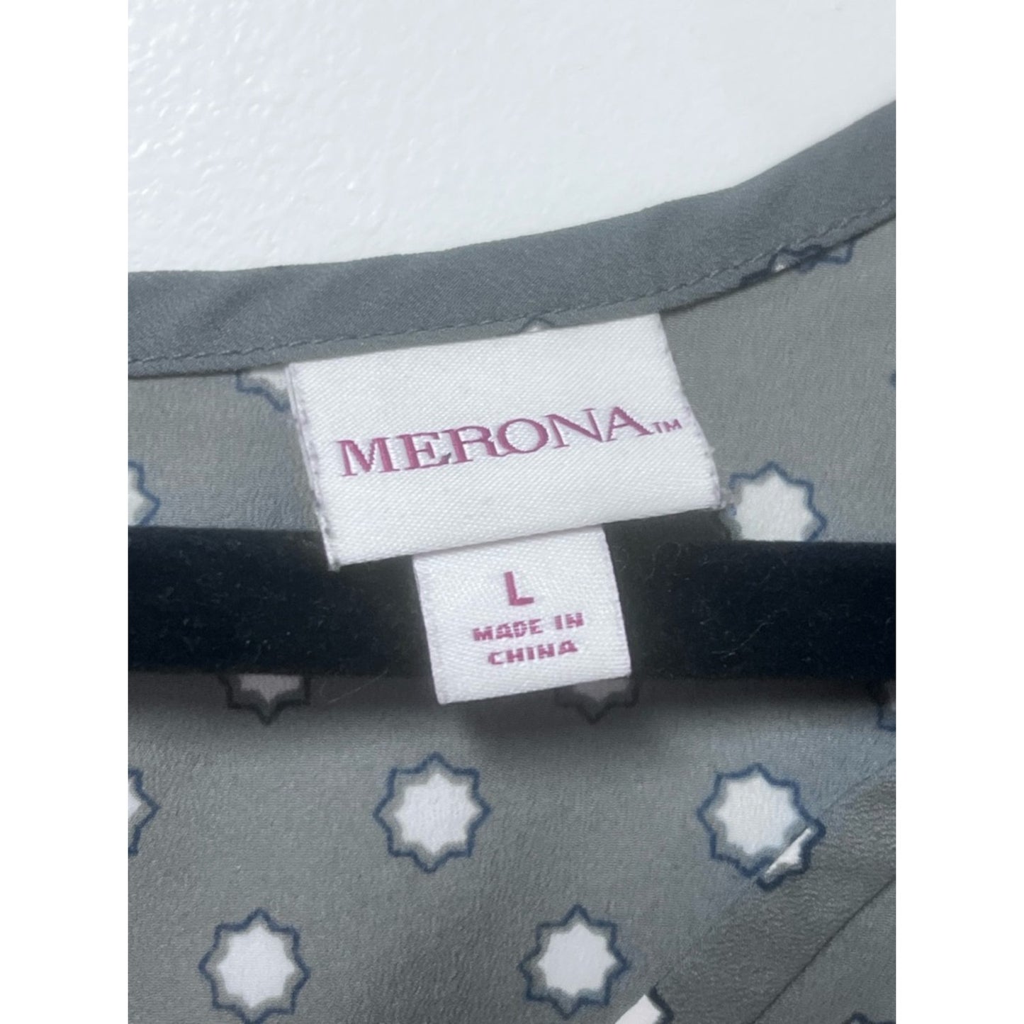 Merona Gray Polka Dot Sleeveless Blouse