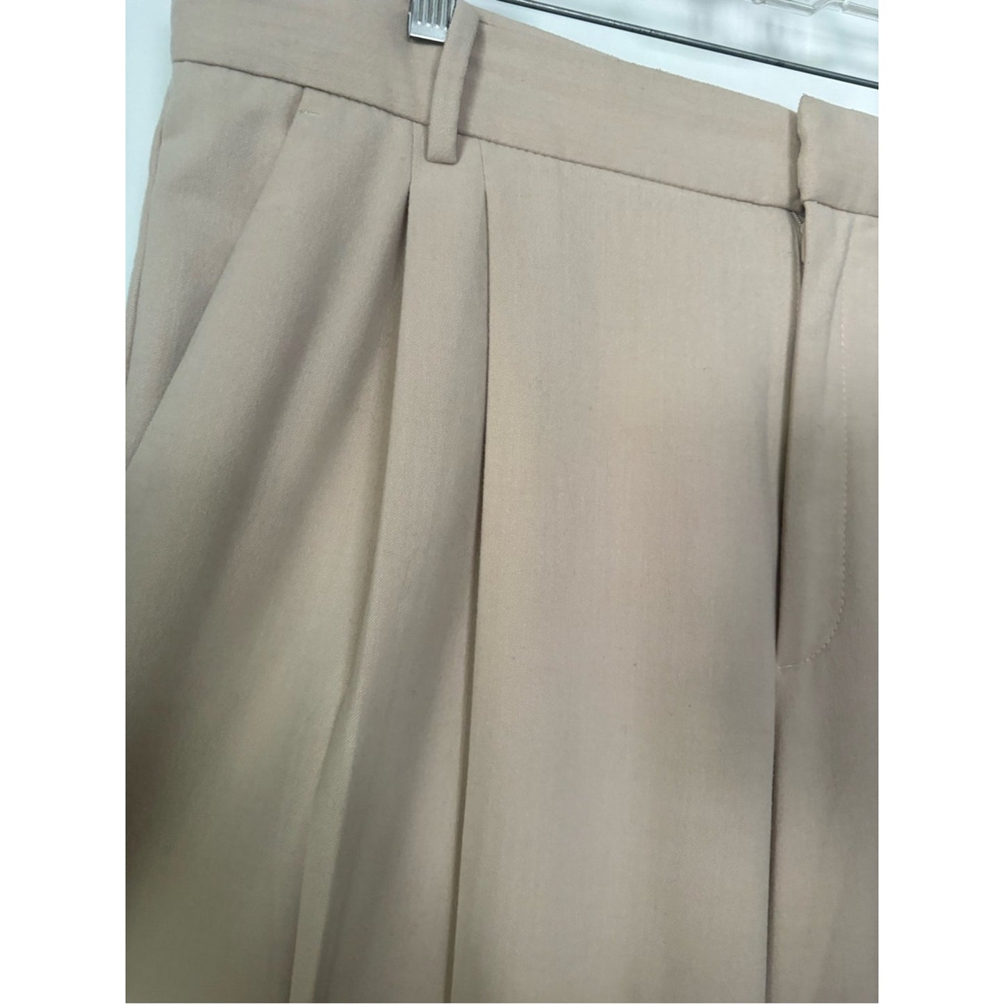 Banana Republic Wide-Leg Trousers in Light Tan
