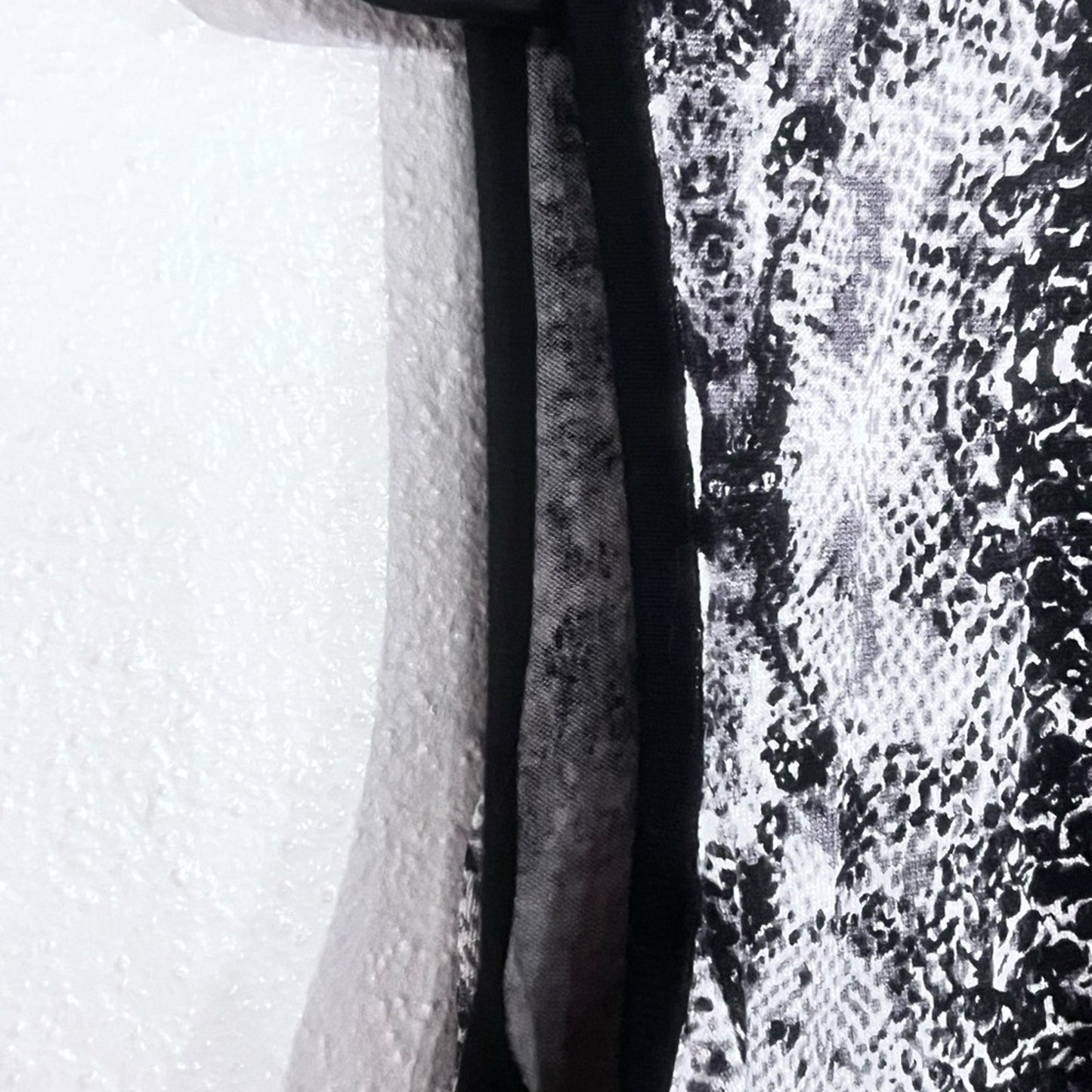 Covington Black & White Snake-Print Sleeveless Tank