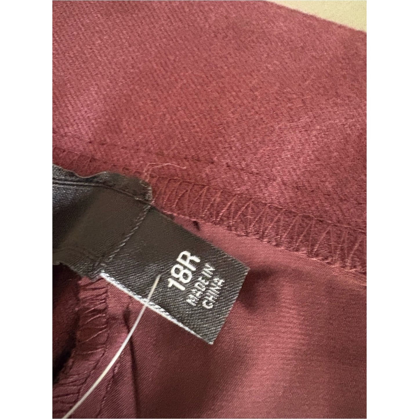 torrid Maroon Pleated High-Rise Trousers