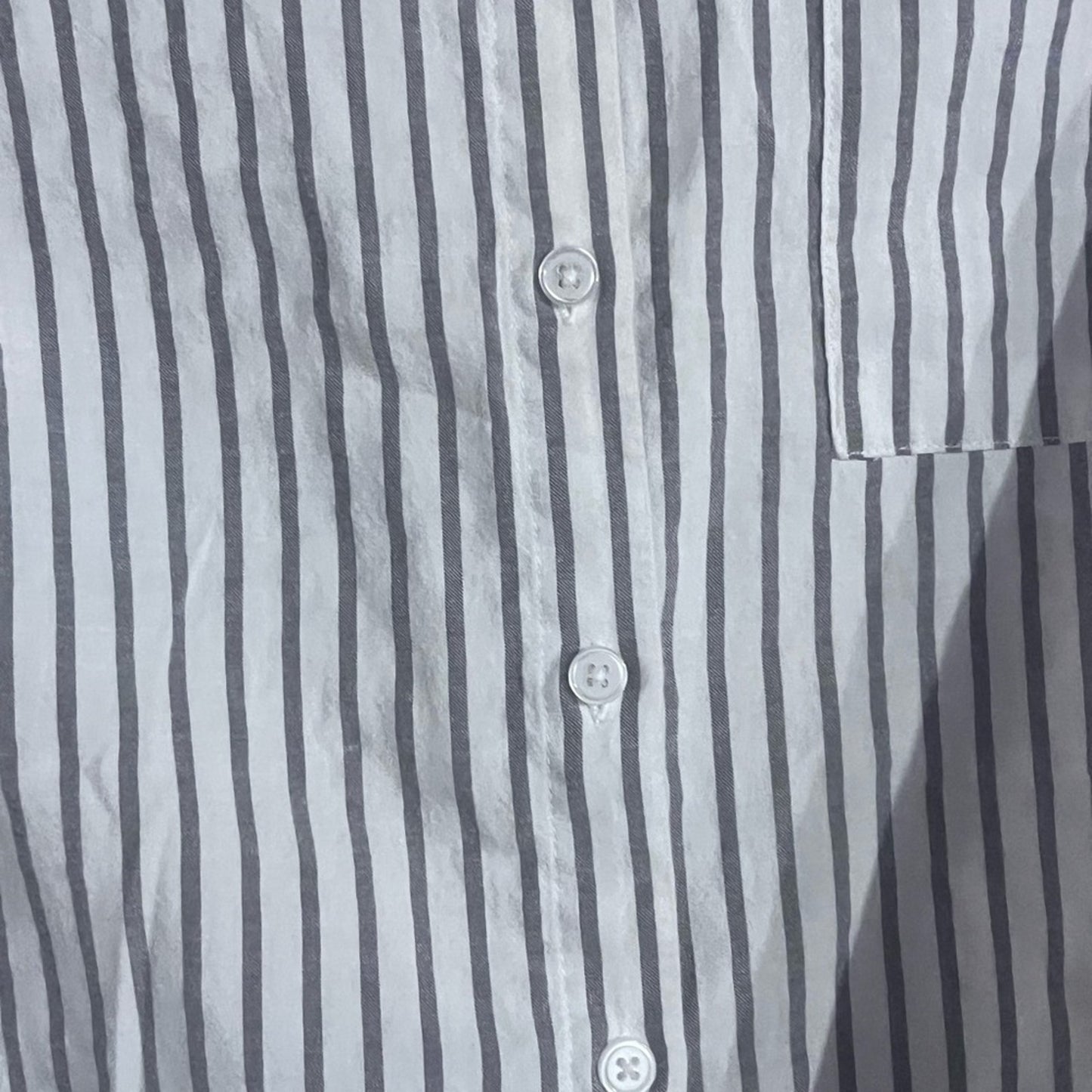 Torrid light blue and White Stripe button-up