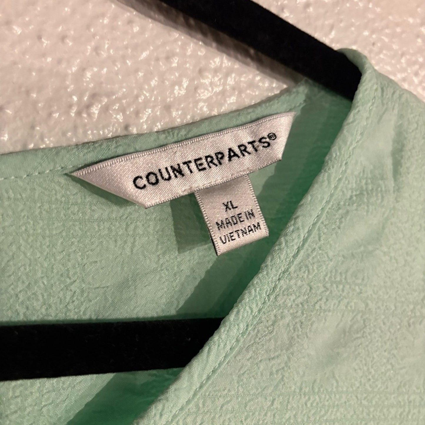 Counterparts Mint Green Flutter Sleeve Blouse