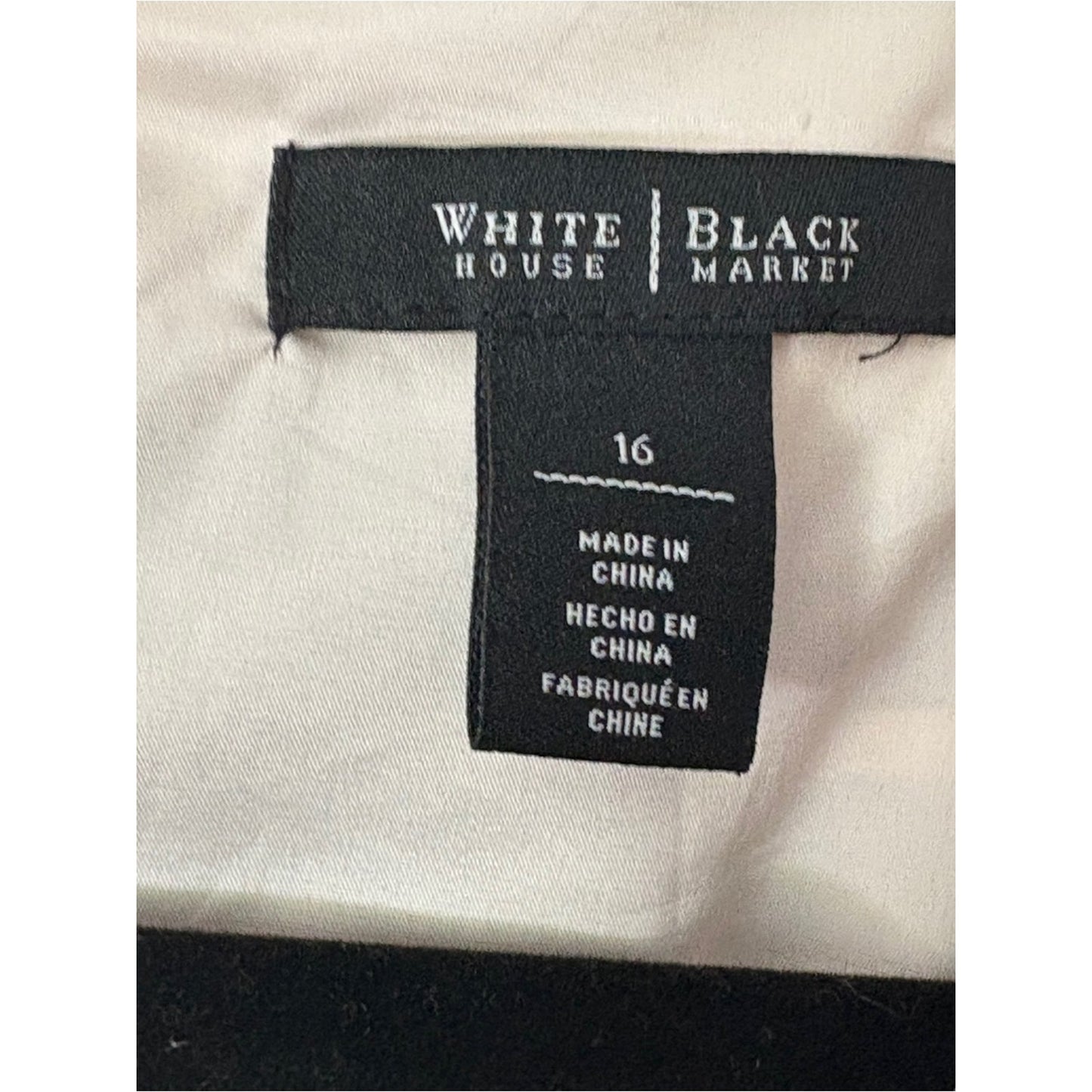 White House Black Market Black and Cream Striped Sleeveless Sheath Dress