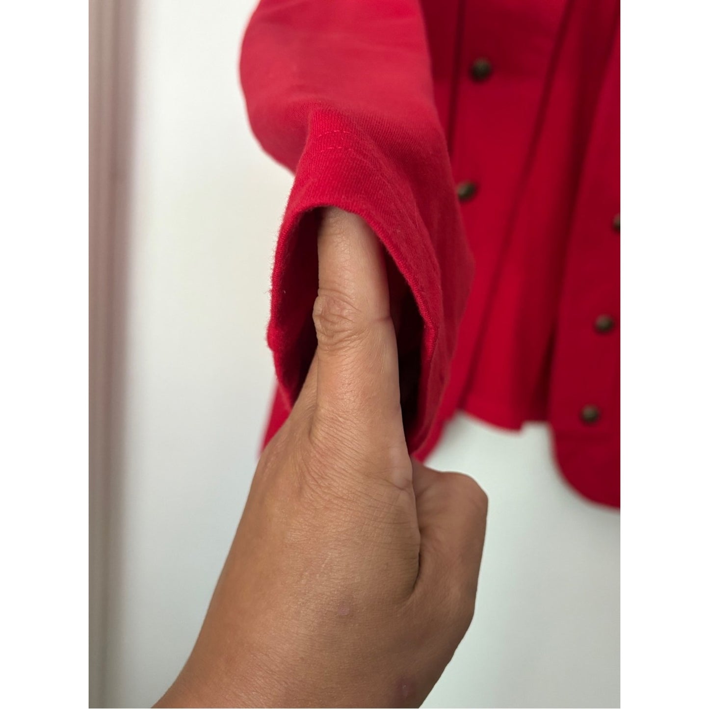 Tommy Hilfiger Women's Red Military-Style Jacket