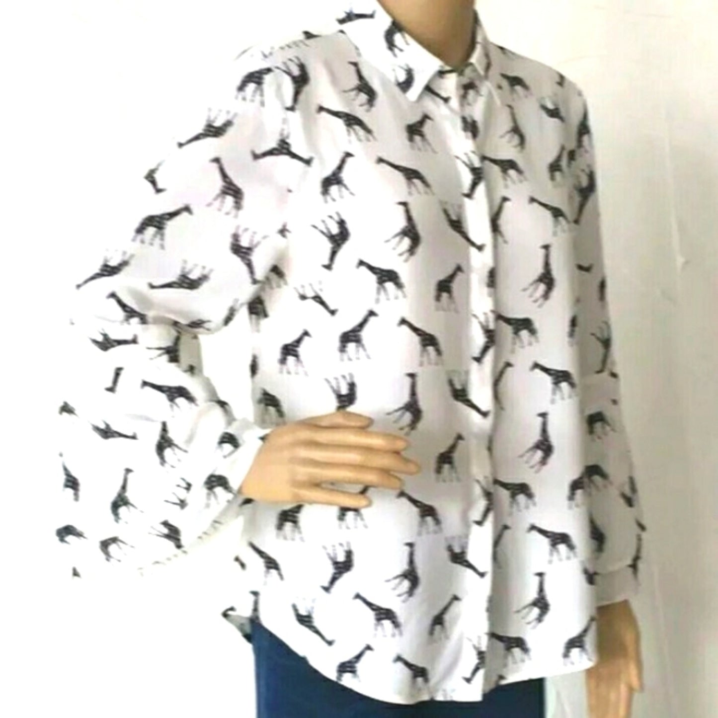 Chico’s Giraffe Print Blouse