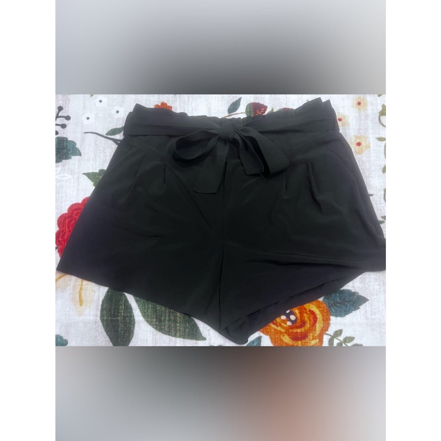 Athleta Black High-Waist Tie-Waist Womens Shorts