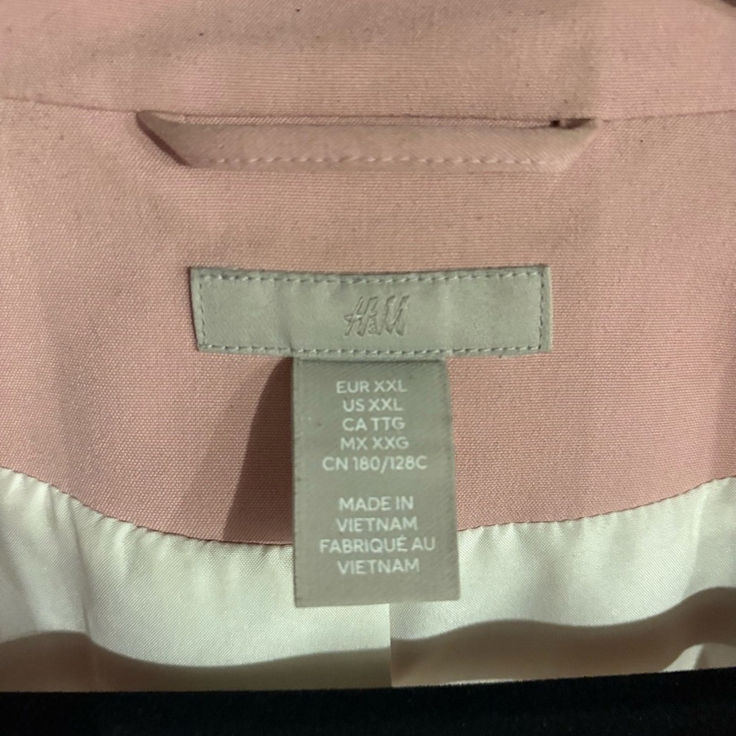H&M Rose Pink Single-Button Blazer