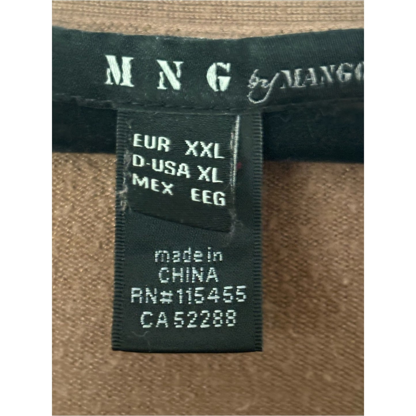 Mango Brown V-Neck Button Cardigan
