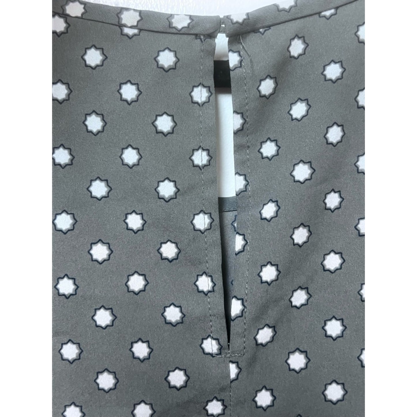 Merona Gray Polka Dot Sleeveless Blouse