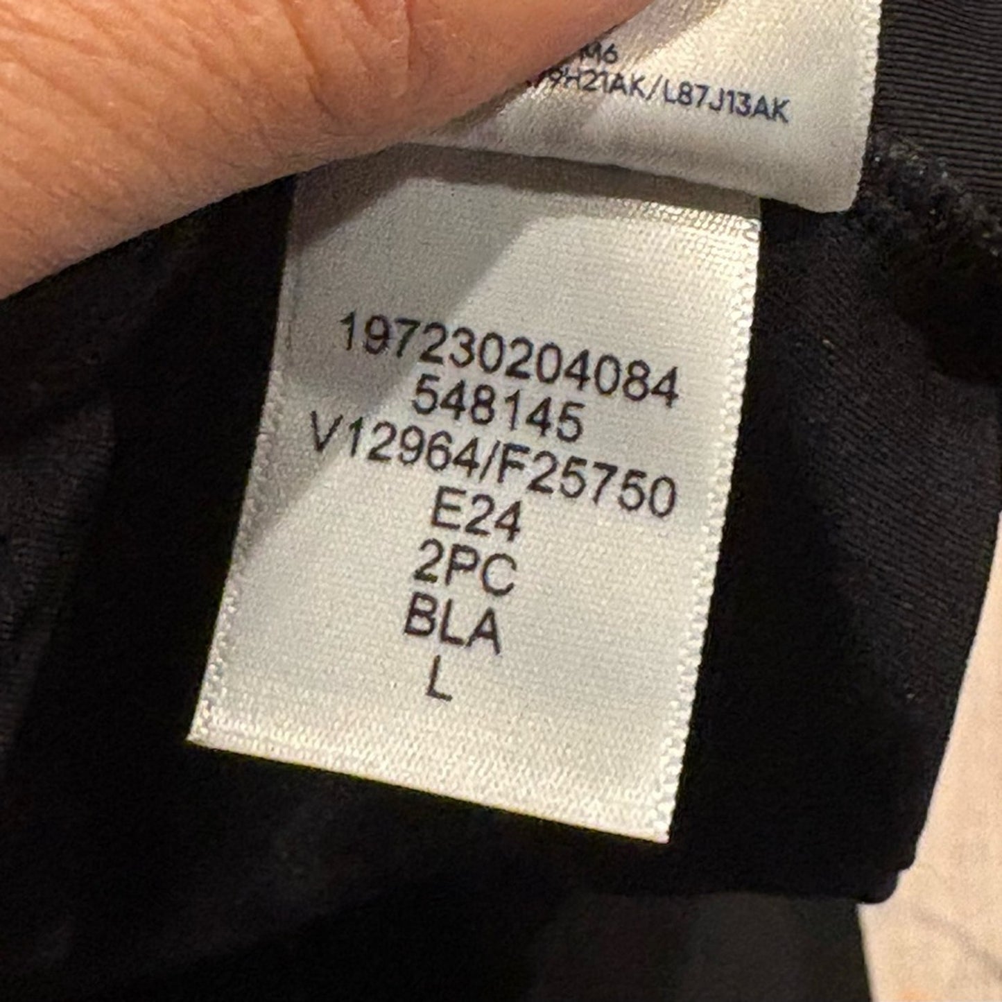 Lands' End Black High-Waist Briefs