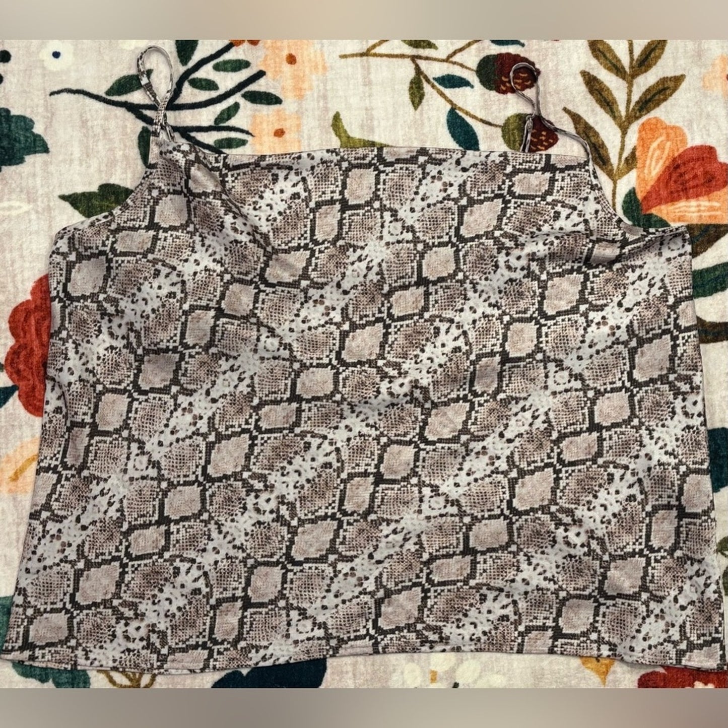 Banana Republic Neutral Snake-Print Reptile Hammock in Brown and Cream