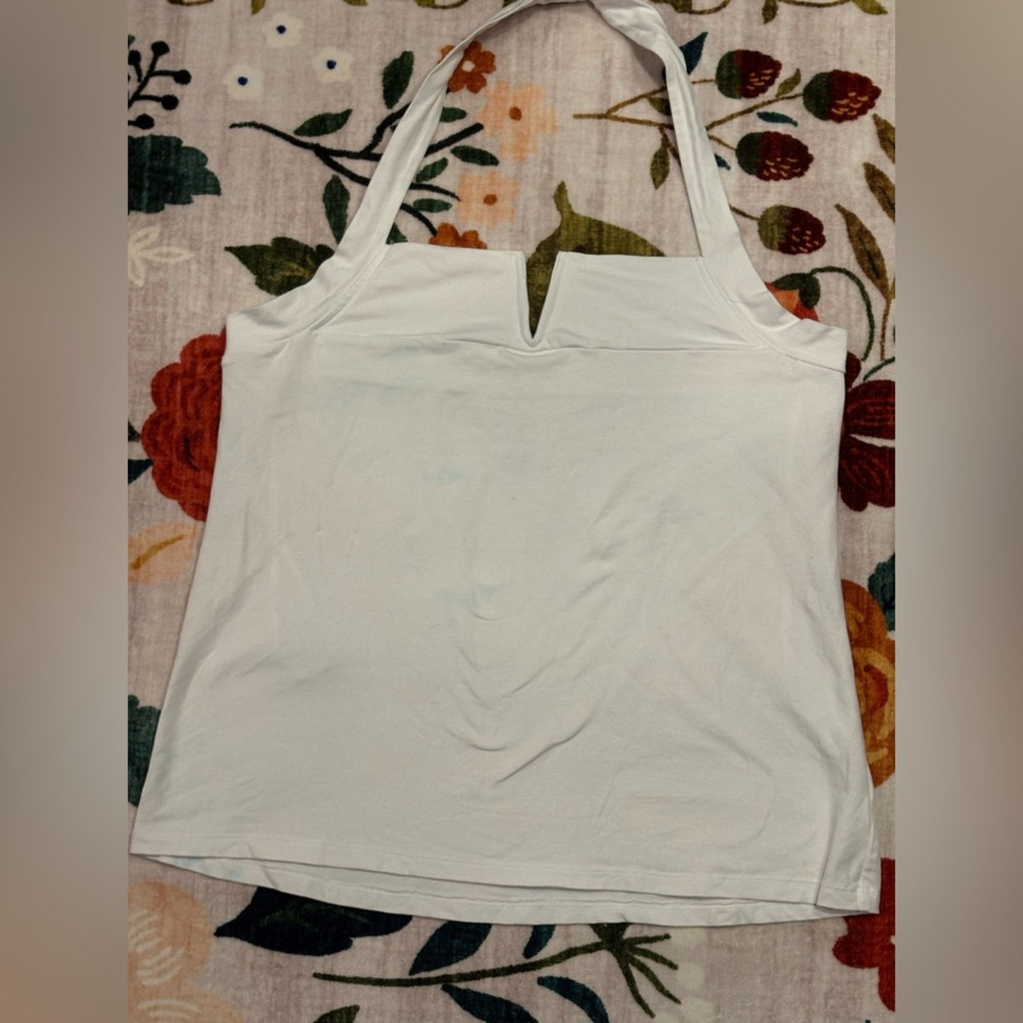 torrid White V-Notch Halter Camisole