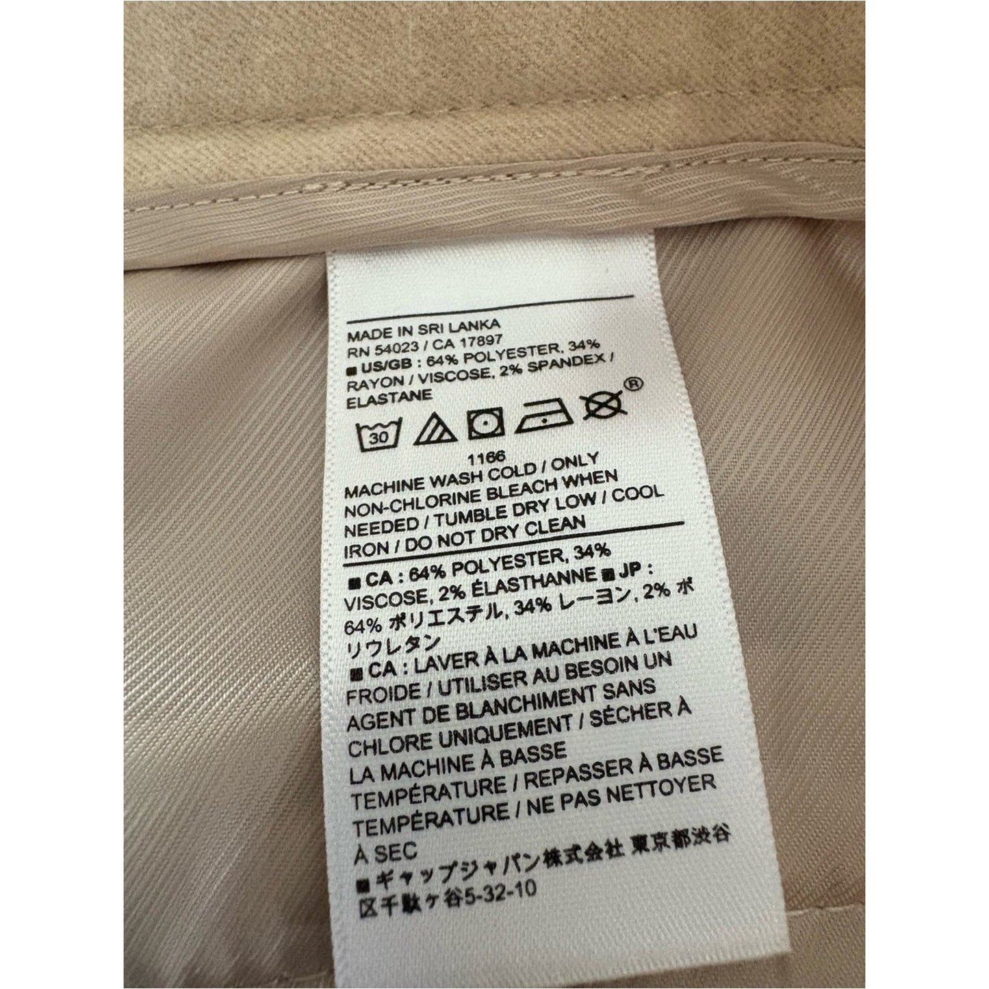 Banana Republic Wide-Leg Trousers in Light Tan