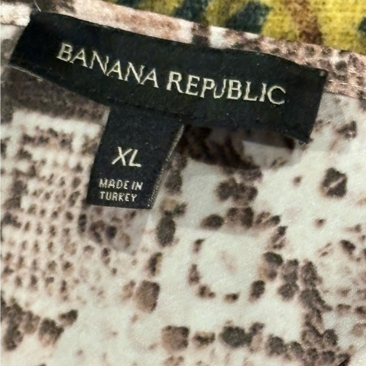 Banana Republic Neutral Snake-Print Reptile Hammock in Brown and Cream