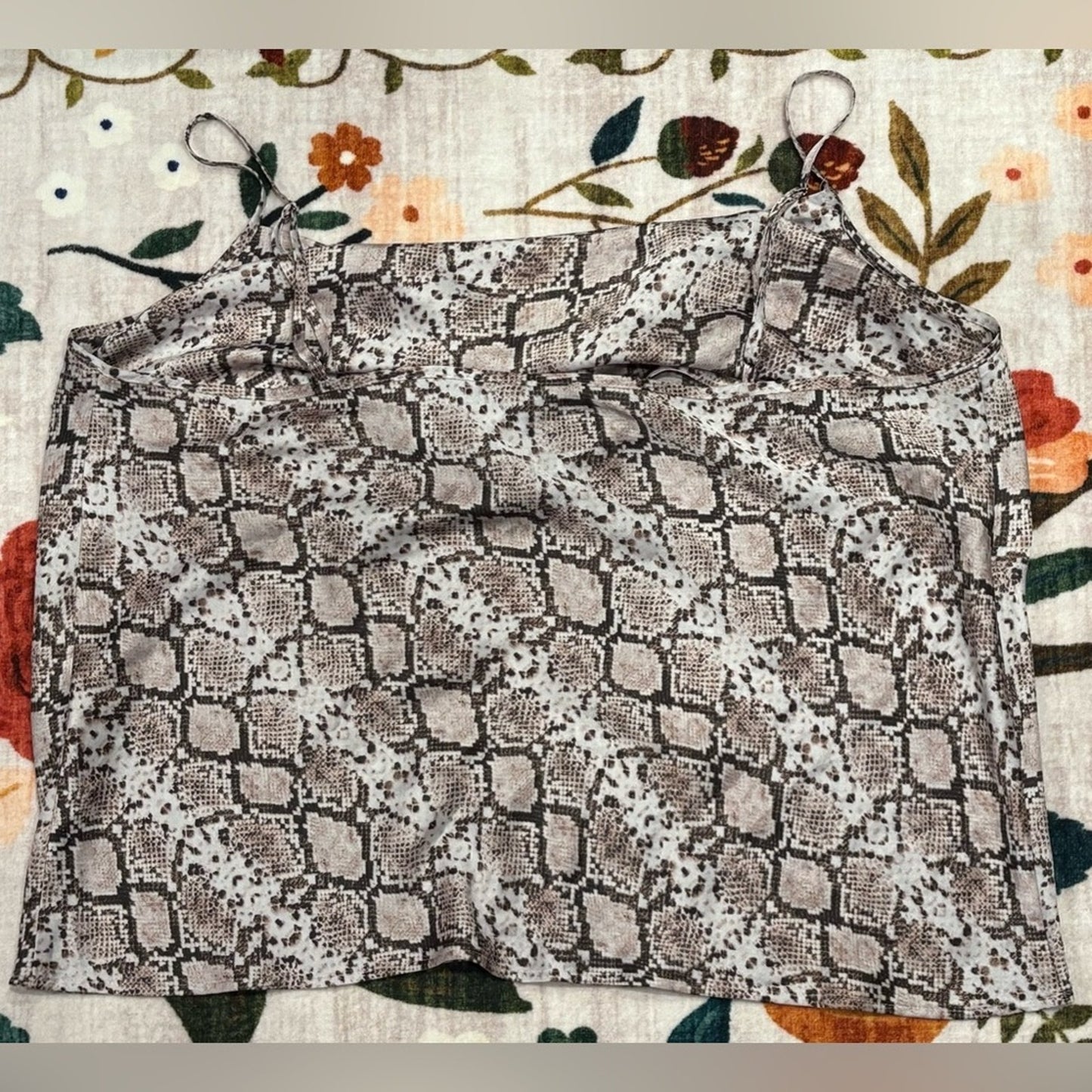 Banana Republic Neutral Snake-Print Reptile Hammock in Brown and Cream