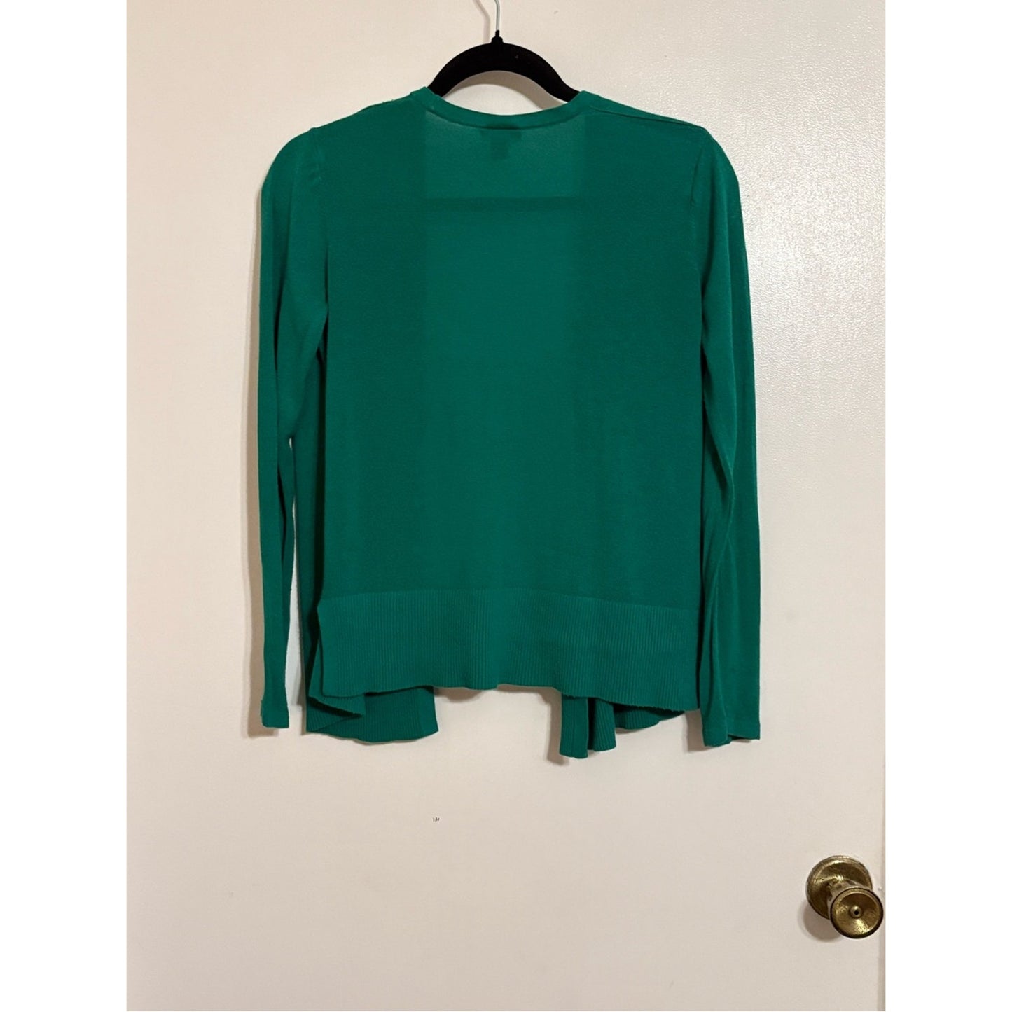 Worthington Open-Front Green Cardigan Sweater