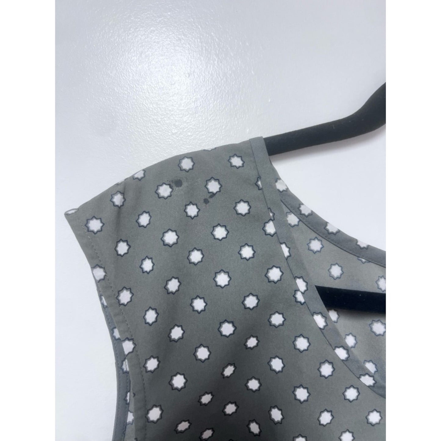 Merona Gray Polka Dot Sleeveless Blouse